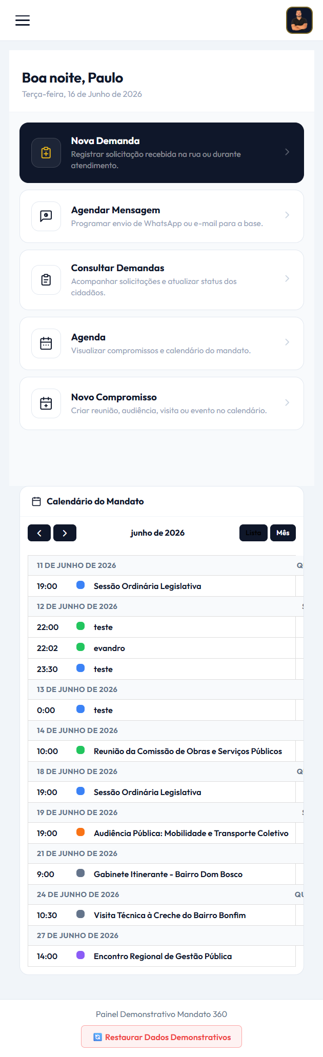 App Central do Mandato